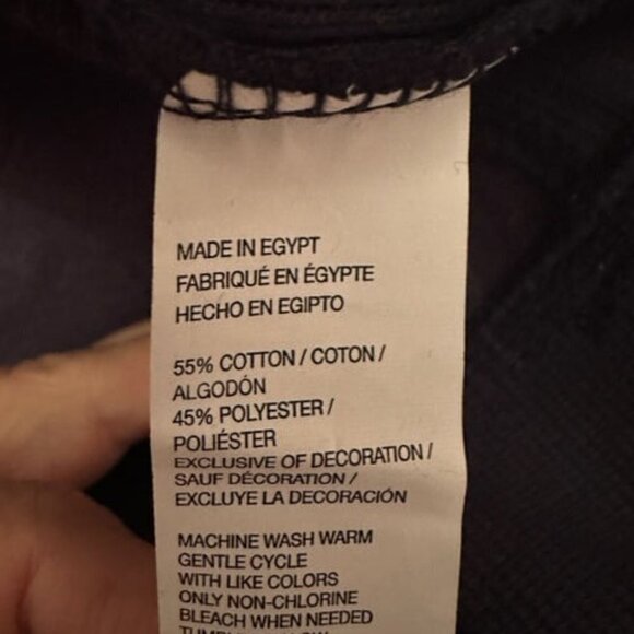 IZOD Mens Classic Quarter Zip Rugby Pullover Sweater Size M Peacoat Blue NWT - Picture 10 of 10